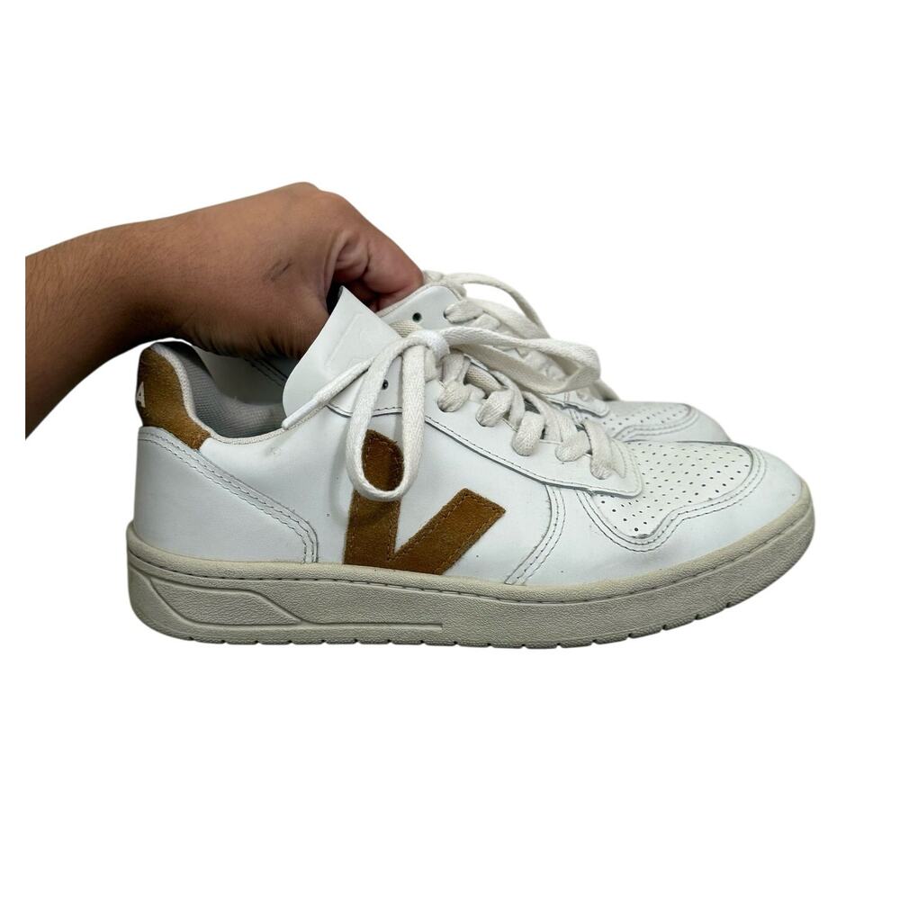 Veja V-12 LEATHER WHITE CAMEL Sneakers US 6